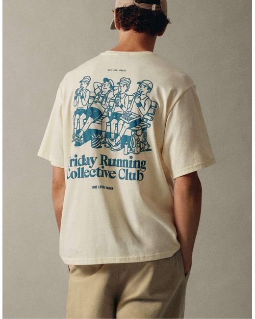 T-shirt graphique Pull&Bear pour homme en coloris Natural