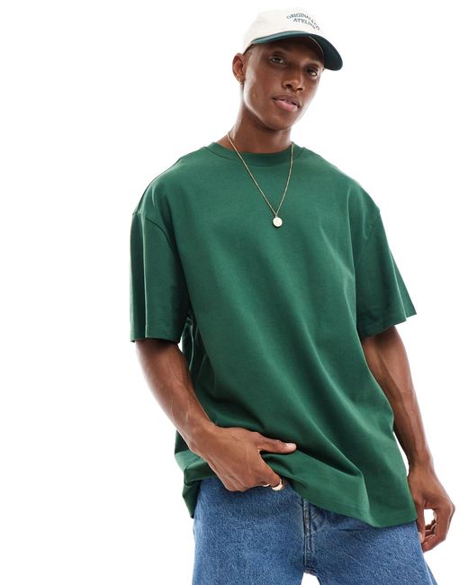 Weekday Green Great Boxy Fit T-shirt for men