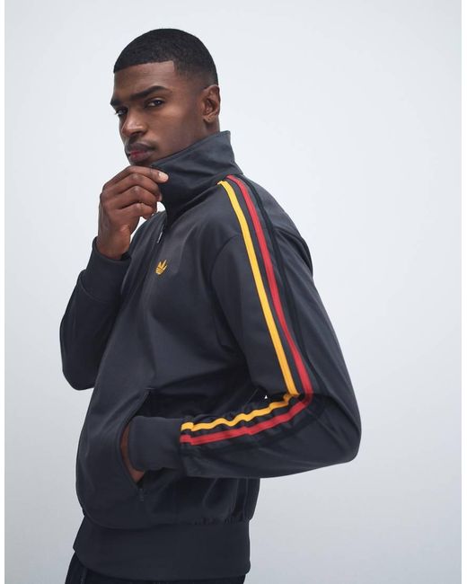 Adidas Originals Gray Firebird Track Top for men
