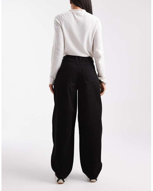 Miss Selfridge Black Barrel Leg Jean