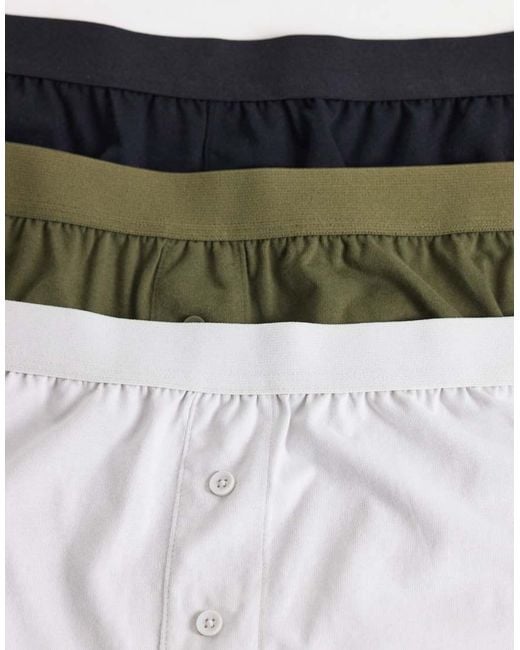 ASOS Green 3 Pack Boxers for men