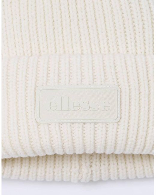 Ellesse White Vetalo Beanie for men
