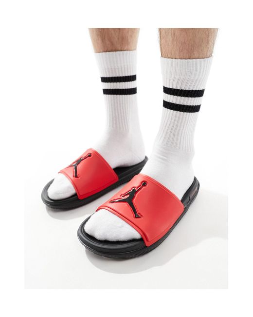 Nike Red Jumpman Slide