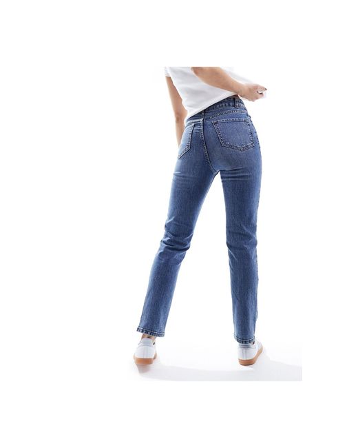 Jeans slim medio di New Look in Blue