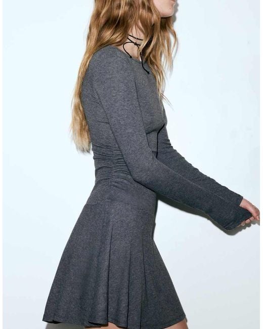 Pull&Bear Blue Soft Touch Short Dress