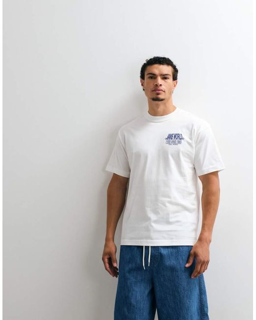 Vans Blue World Intl Back Print T-shirt for men