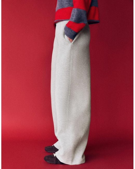 Bershka Red Barrel Fit Trousers