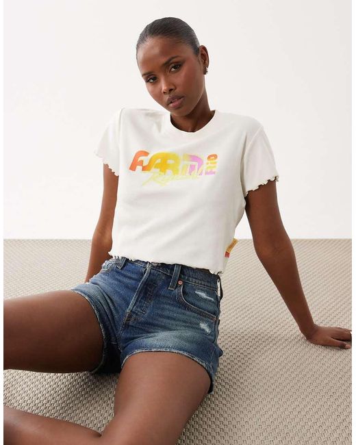 Rip Curl White Rip Curl X Farm Rio Baby Tee