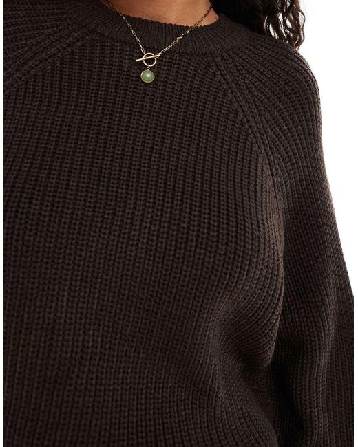 Maglione Girocollo Cioccolato di Threadbare in Black