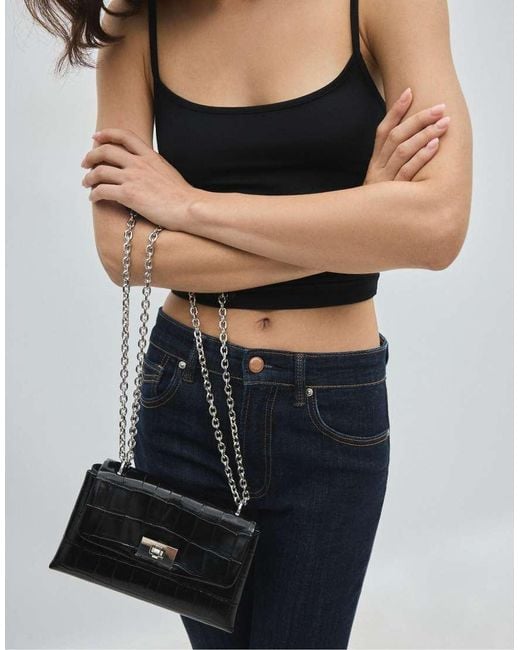 Stradivarius White Rigid Coconut Effect Crossbody Bag