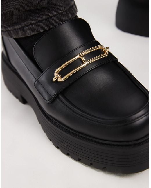 ASOS Black Chunky Loafers for men