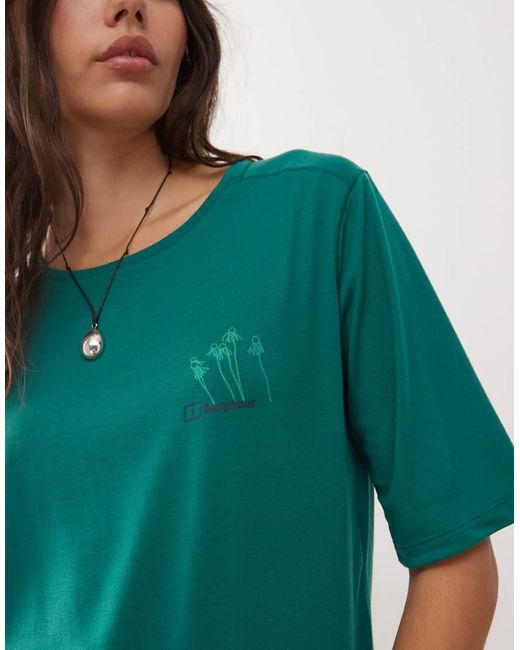 Berghaus Green T-Shirt Coneflower Short Sleeve Tee