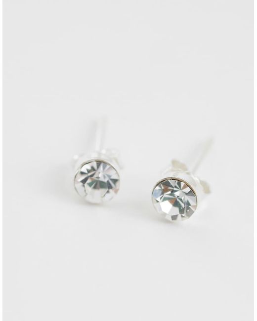 Kingsley Ryan Metallic 4Mm Gemset Round Stud
