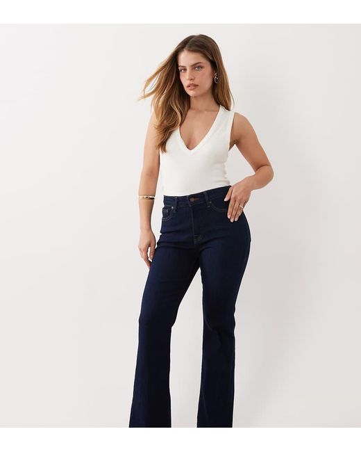 Good American Petite Blue Good Legs Flare Jeans