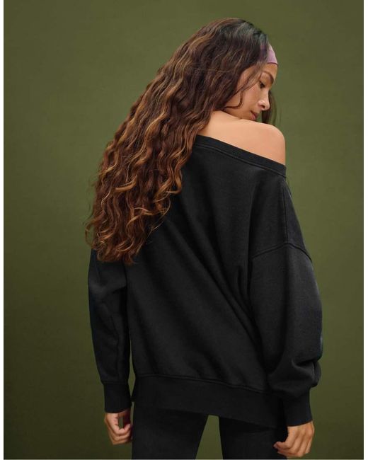 Stradivarius Sweatshirt Met Print Met Vervaagd Effect in het Black