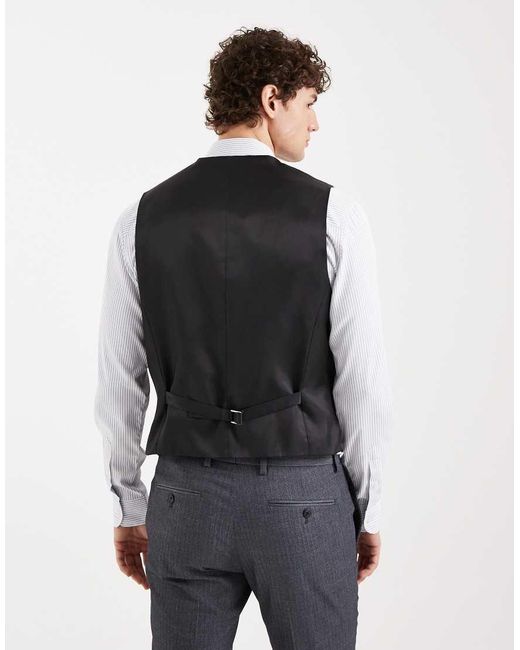 ASOS Gray Skinny Suit Waistcoat for men