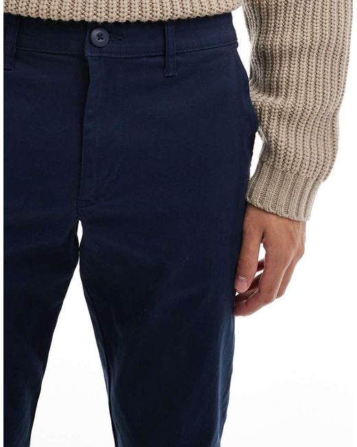 ASOS Blue Tapered Chinos for men