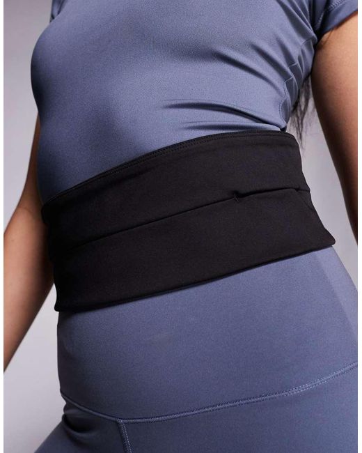 4505 Blue Running Waist Belt With Concealed Pocket
