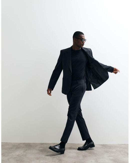 ASOS Black Flexmaxtm Slim Suit Pants for men