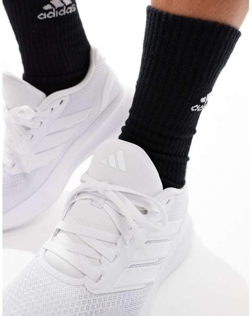 Adidas Originals White Adidas Running Runfalcon Trainers