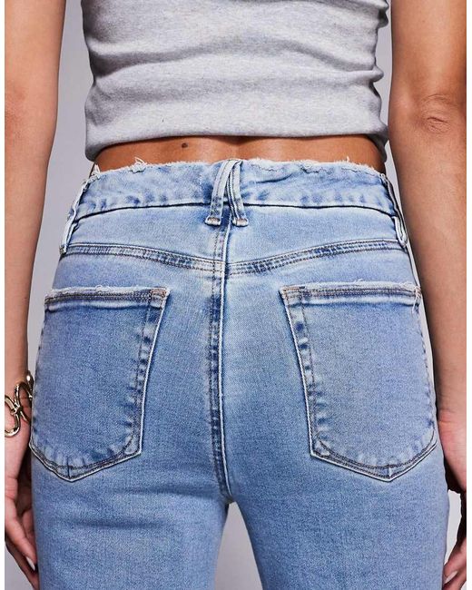 GOOD AMERICAN Good Legs Crop Mini Boot Jeans-blue