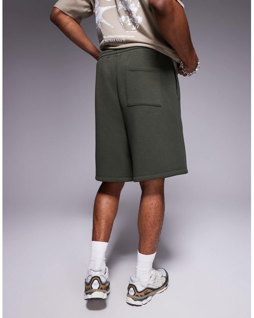 ASOS Gray Oversized Short With Number Print for men