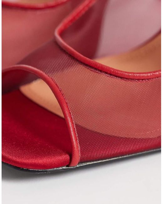 JW PEI Pink Serenity Open Toe Mesh Slingback Sandals