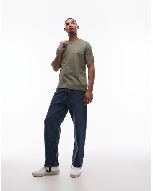 Tommy Hilfiger Green Essential T-Shirt for men