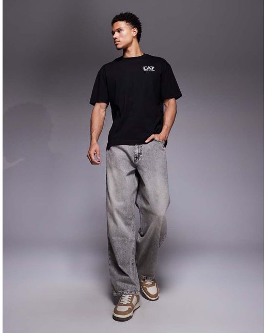 EA7 Black Armani T-shirt for men