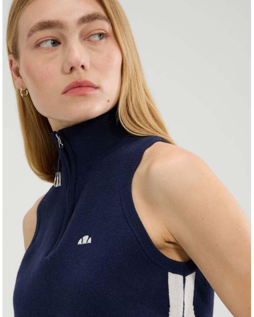 Ellesse Blue Surista 1/4 Zip Top