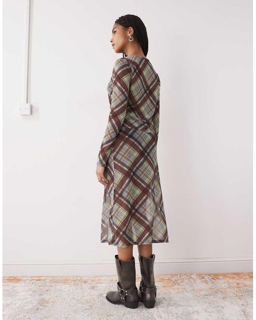 Collusion Natural Sheer Awkward Length Skirt