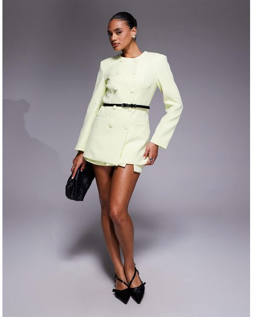 River Island Natural Structured Oversized Blazer