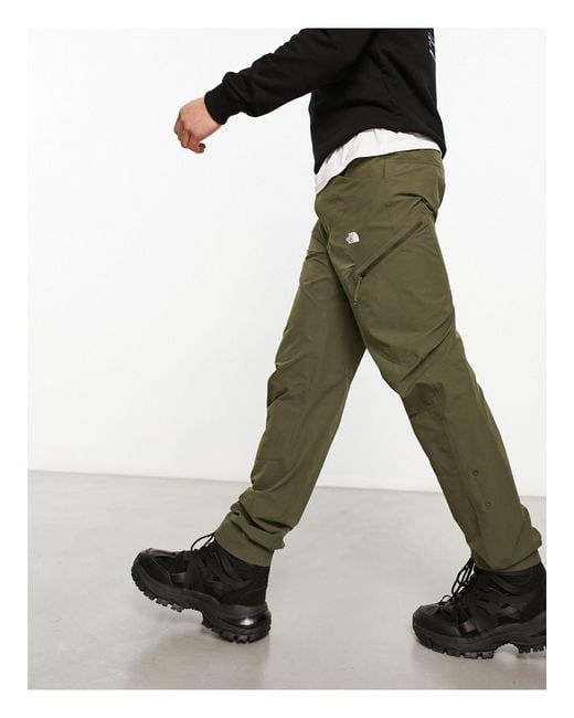 The North Face Green Exploration Regular Fit Tapered Utility Trousers for men