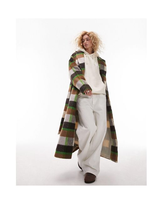 Topshop store tartan coat