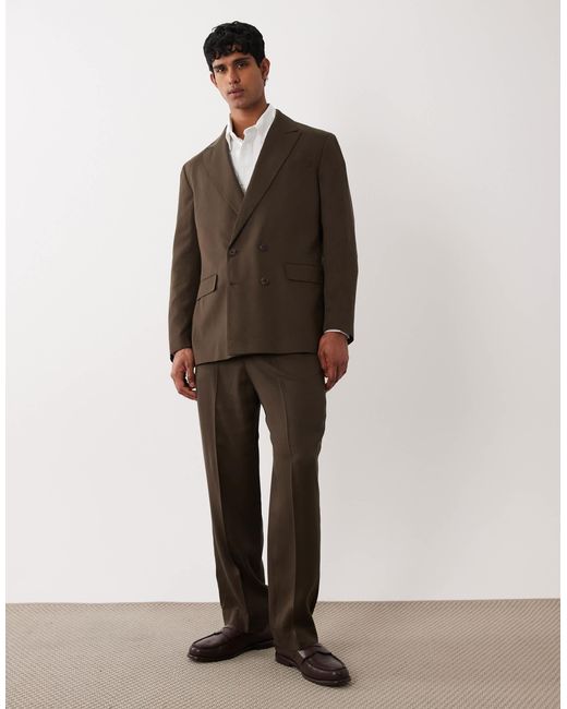 SELECTED Brown Regular Suit Jacket for men