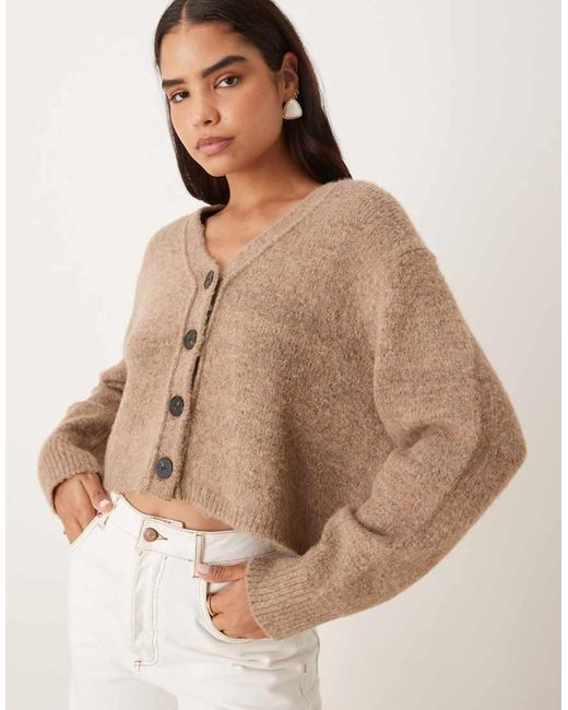 Glamorous Natural Oversized Cardigan