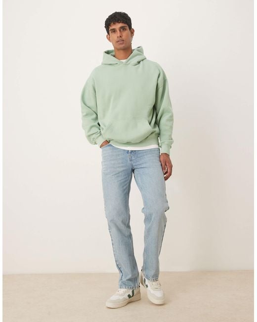 Abercrombie & Fitch – essential – kapuzenpullover in Green für Herren