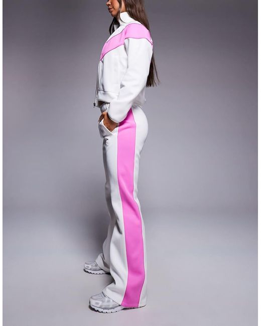 Nike Purple Windrunner Polyknit Mid Rise Track Pants