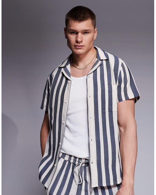 South Beach – kurzärmliges hemd in Gray für Herren