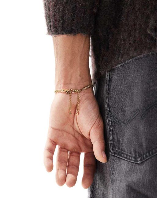 Confezione Da 2 Bracciali A Catenina di ASOS in Black da Uomo