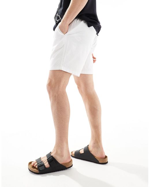 ASOS – schmal geschnittene chino-shorts in Black für Herren