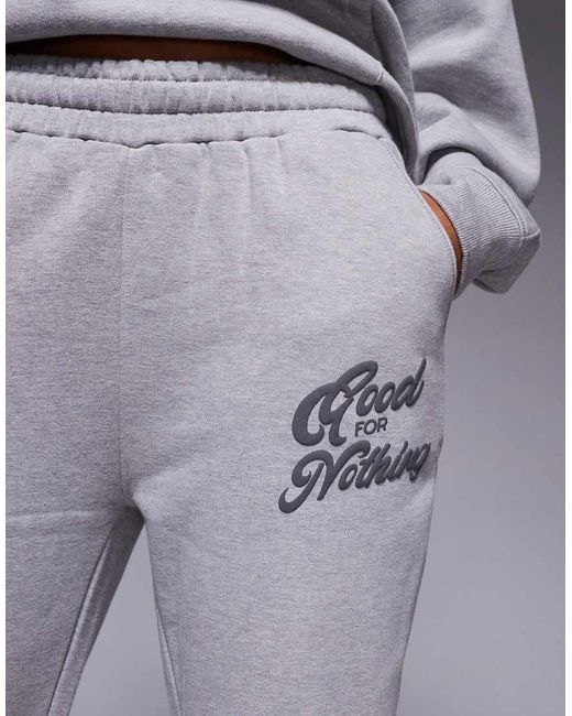 Good For Nothing Gray Flared Joggers