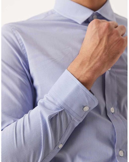 ASOS Blue Slim Shirt for men