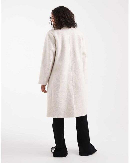 ONLY Natural Brushed Overcoat