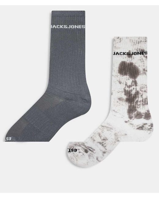 Jack & Jones Set Van 2 Paar Sportsokken in het Blue voor heren