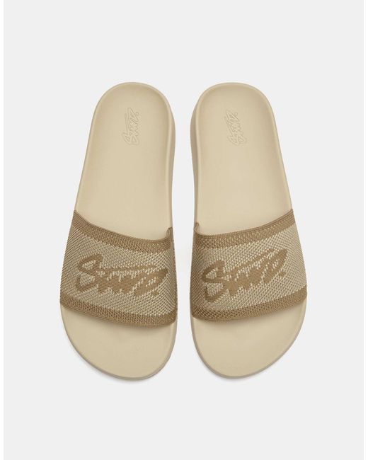 Pull&Bear – gummierte sandalen in White für Herren