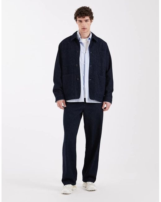 SELECTED Blue Denim Jacket for men