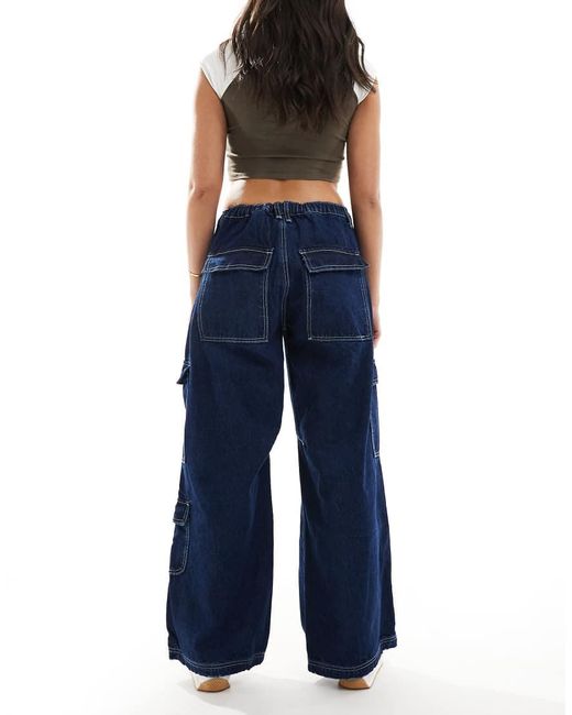 Glamorous Blue Cargo Jeans