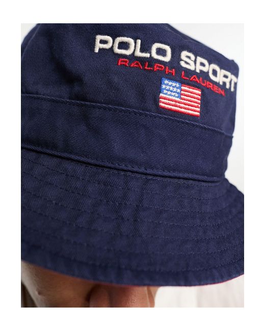Polo Ralph Lauren Red Sport Capsule Bucket Hat for men
