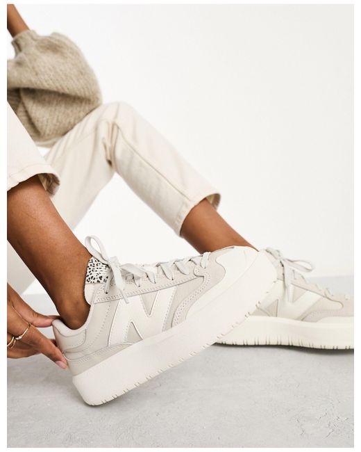 Ct302 - sneakers sporco con stampa leopardata di New Balance in Natural